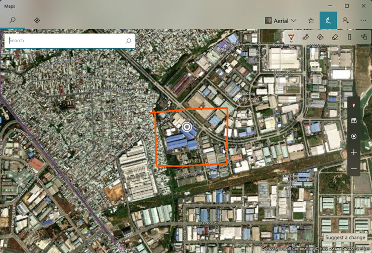 Viết và vẽ trực tiếp lên bản đồ của Microsoft Maps.