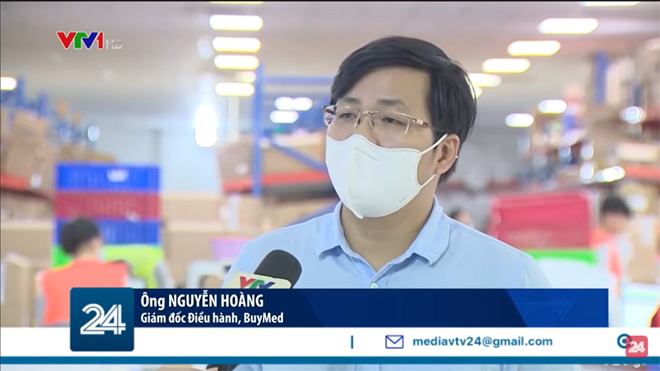 Ông Nguyễn Hoàng - CEO Giám đốc điều hành Công ty TNHH BuyMed (thuocsi.vn) chia sẻ cùng VTV1