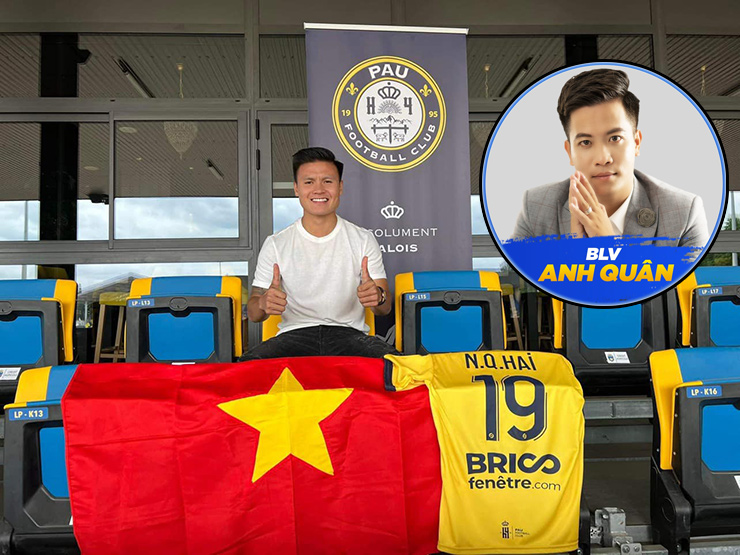 BLV Anh Quân xúc động chứng kiến Quang Hải ra mắt Pau FC