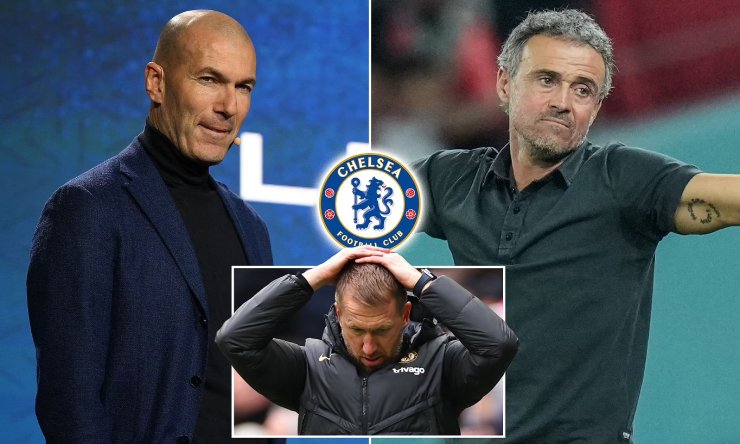 Chelsea đã sa thải HLV Potter, truyền thông Anh tin rằng Zidane và Enrique là ứng viên sáng giá