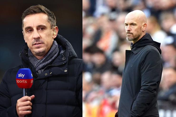 Gary Neville chê chiến thuật của Ten Hag sai lầm