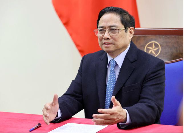 Thủ tướng Phạm Minh Chính điện đàm với Thủ tướng Trung Quốc Lý Cường - 1