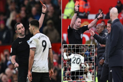 Mitrovic bị treo giò 8 trận vì đẩy trọng tài khi đấu MU, ngang vụ Suarez - Evra