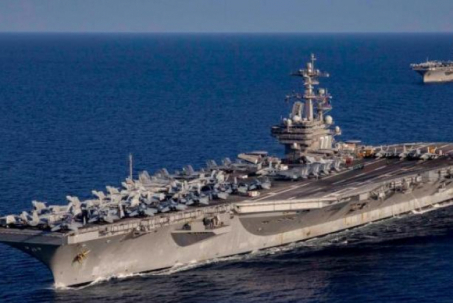 Tàu sân bay hạt nhân Mỹ neo ngoài khơi Syria sau lời cảnh báo trả đũa của Iran
