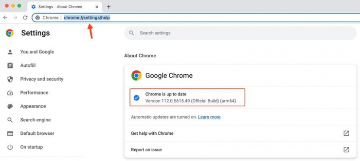 Cập nhật trình duyệt Google Chrome lên phiên bản mới nhất. Ảnh: TIỂU MINH