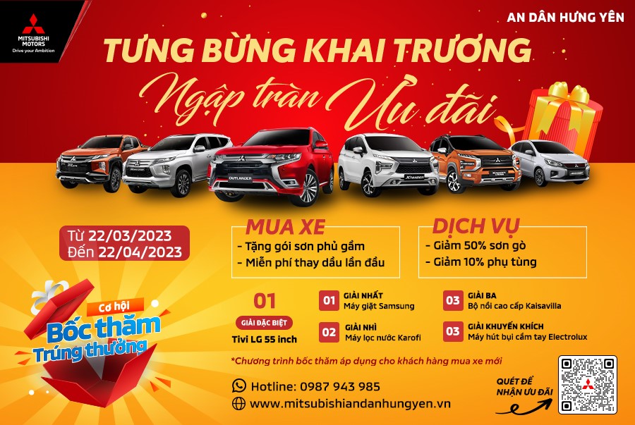 Mitsubishi An Dân Hưng Yên tưng bừng khai trương – Ngập tràn ưu đãi - 1