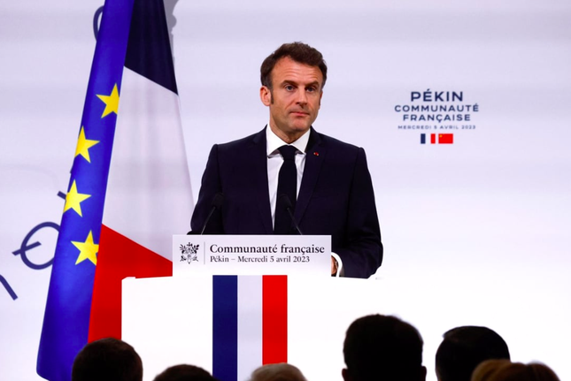 Tổng thống Pháp Emmanuel Macron. (Ảnh: AP)