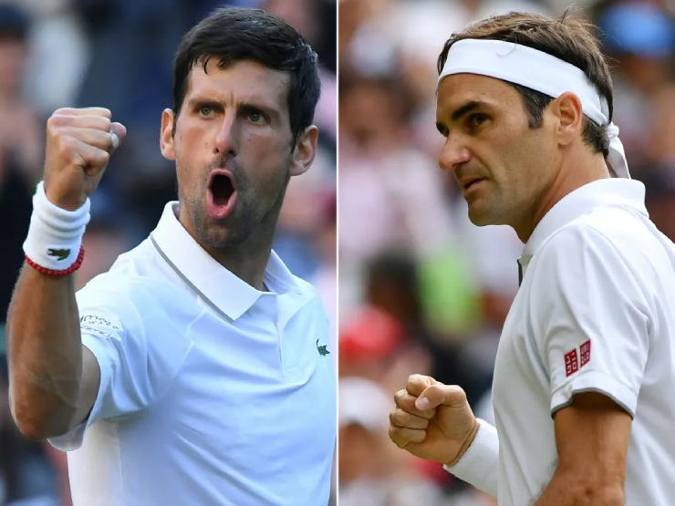 Djokovic (trái) là ngôi sao số 1 tennis, nhưng luôn coi Federer (phải) là "bậc thầy" để học hỏi