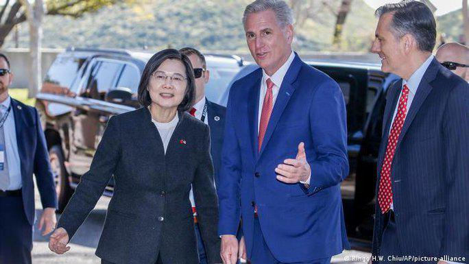 Bà Thái Anh Văn đã gặp Chủ tịch Hạ viện Mỹ Kevin McCarthy Ảnh: AP