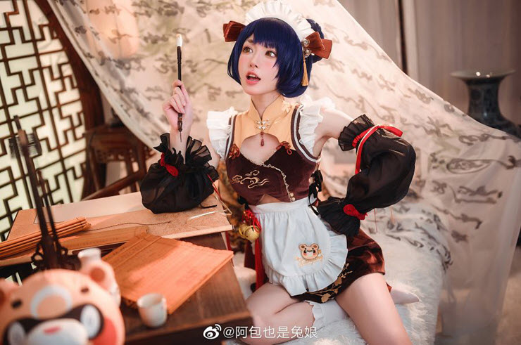 Chiêm ngưỡng màn cosplay đẹp như mộng của Xiangling game Genshin Impact - 4