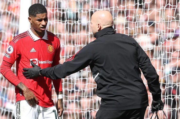 Rashford có thể rời xa sân cỏ vài tuần vì chấn thương háng