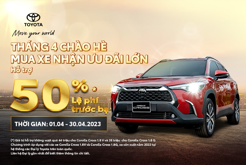 Mua Toyota Corolla Cross trong tháng 4/2023 – Khách nhận ưu đãi lớn - 1