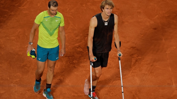 Zverev bỏ lỡ 2/3&nbsp;mùa giải 2022 vì chấn thương mắt cá