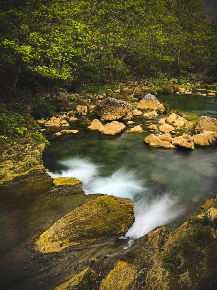 Vẻ đẹp ở thác Nàng Tiên.