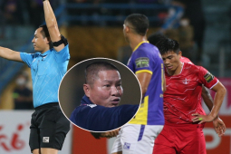HLV Chu Đình Nghiêm “tố” trọng tài mắc lỗi quả penalty trận Hà Nội – Hải Phòng