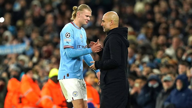 Pep Guardiola xem&nbsp;Haaland như "báu vật"