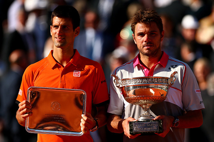 Djokovic từng 2 lần thua Wawrinka trong các trận chung kết Grand Slam