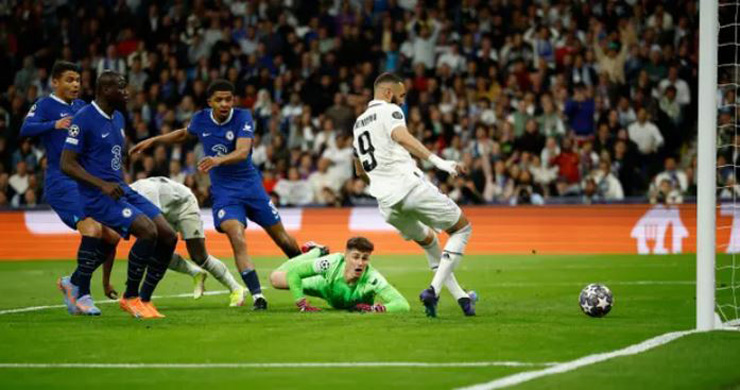 Real Madrid thắng Chelsea 2-0 tuần trước ở tứ kết lượt đi Champions League