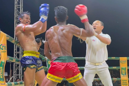 Tranh cãi trước SEA Games 32 ở trận võ sĩ Muay Thái hạ tay đấm Campuchia
