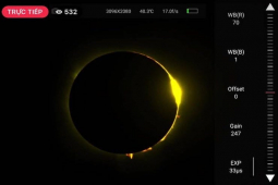 Ảnh, clip: Ngoạn mục hiện tượng nhật thực ở Việt Nam và nhiều nơi trên thế giới ngày 20/4