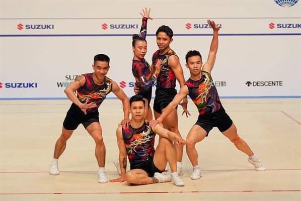 Đội tuyển aerobic Việt Nam đoạt HCV thế giới trước thềm SEA Games 32 - 1