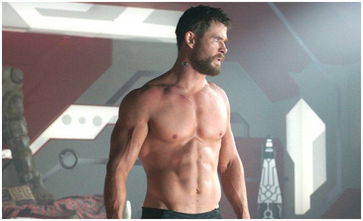 Để có được body vạn người mê này, Chris Hemsworth đã phải luyện tập rất nhiều.
