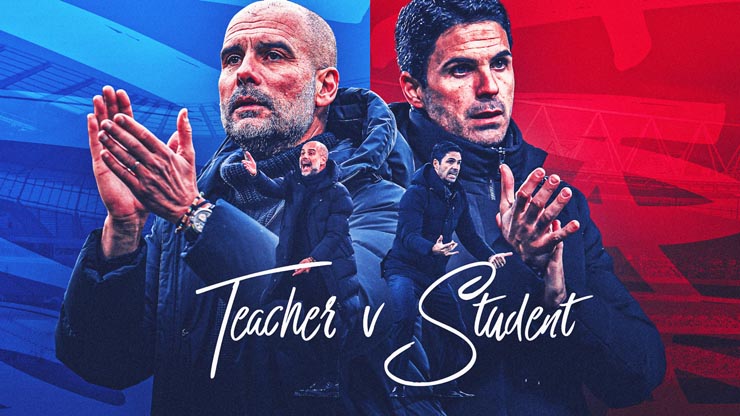 Cuộc đấu trí giữa hai HLV Guardiola và Arteta hứa hẹn sẽ rất hấp dẫn