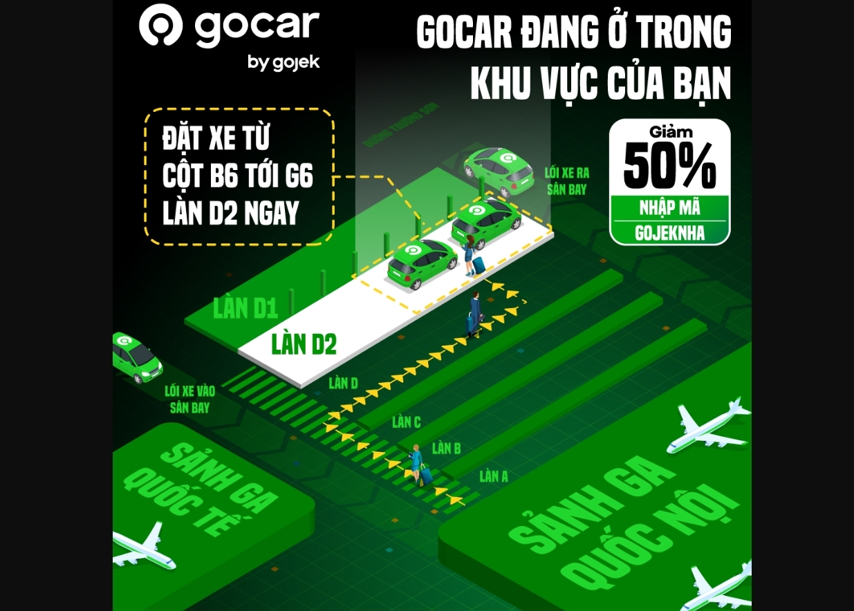 GoCar của Gojek hỗ trợ giao thông và gia tăng thu nhập cho tài xế tại sân bay Tân Sơn Nhất - 1