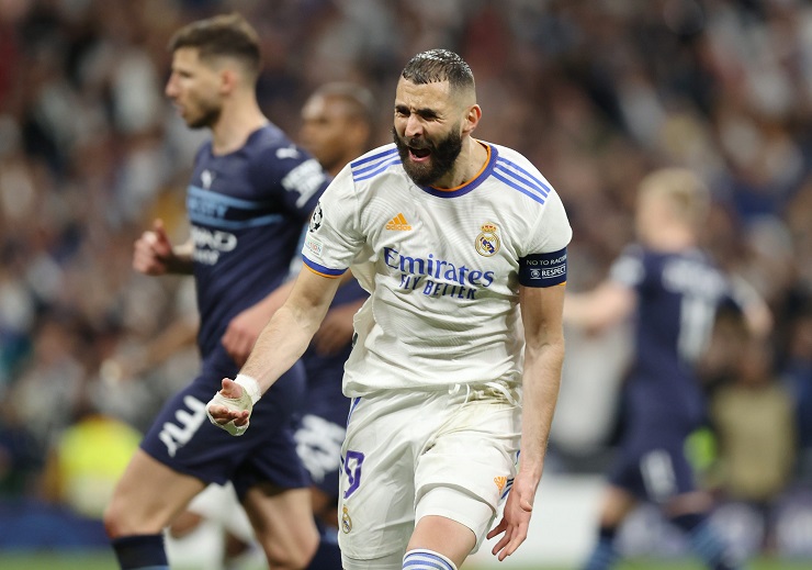 Benzema ghi bàn quyết định giúp Real ngược dòng hạ Man City ở bán kết Cúp C1 mùa 2021/22