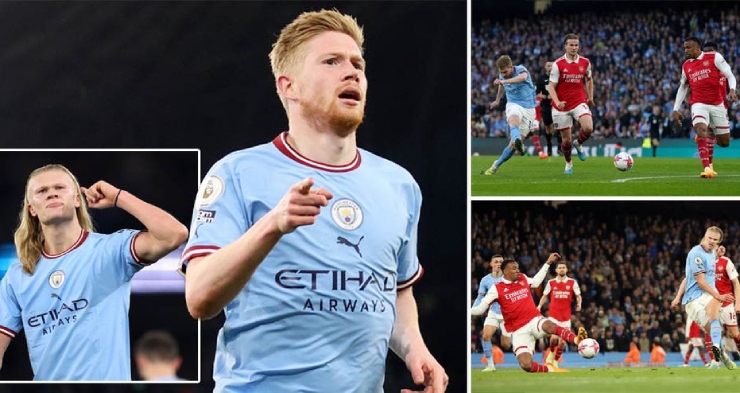 Man City "hủy diệt" Arsenal để nắm quyền tự quyết trong cuộc đua vô địch