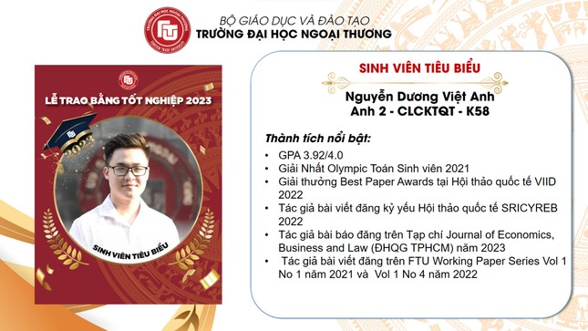 Chia sẻ hành trình 4 năm học tập của nam sinh top 20 trường Ngoại thương được vinh danh - 5