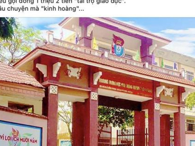 Xôn xao việc nữ giáo viên “miệt thị” học sinh vì tiền ”tài trợ giáo dục”