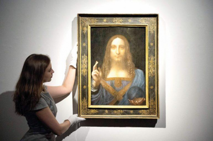 Bức tranh Salvator Mundi huyền thoại của Leonardo Da Vinci. Ảnh:&nbsp;Luxurylaunches