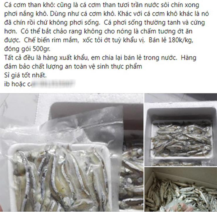 Trên thị trường, khô cá cơm than được bán với giá từ 250.000-360.000 đồng/kg.
