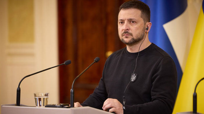 Tổng thống Ukraine Volodymyr Zelensky.