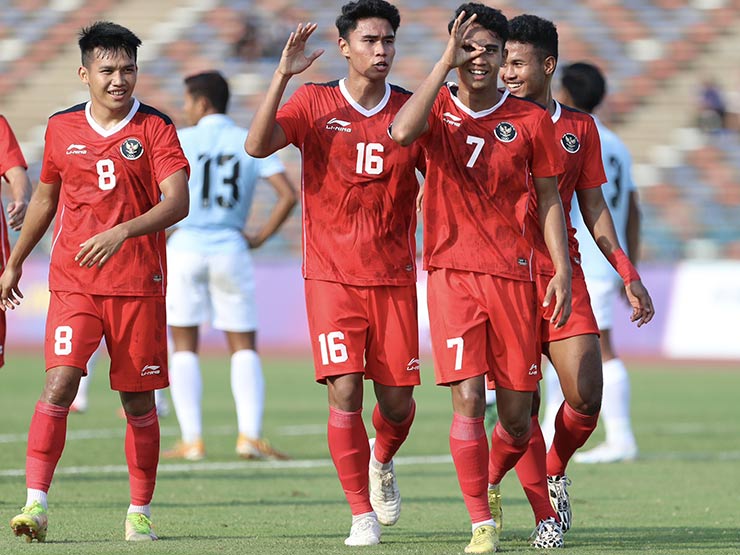 Video bóng đá U22 Indonesia - U22 Myanmar: Đại thắng 
