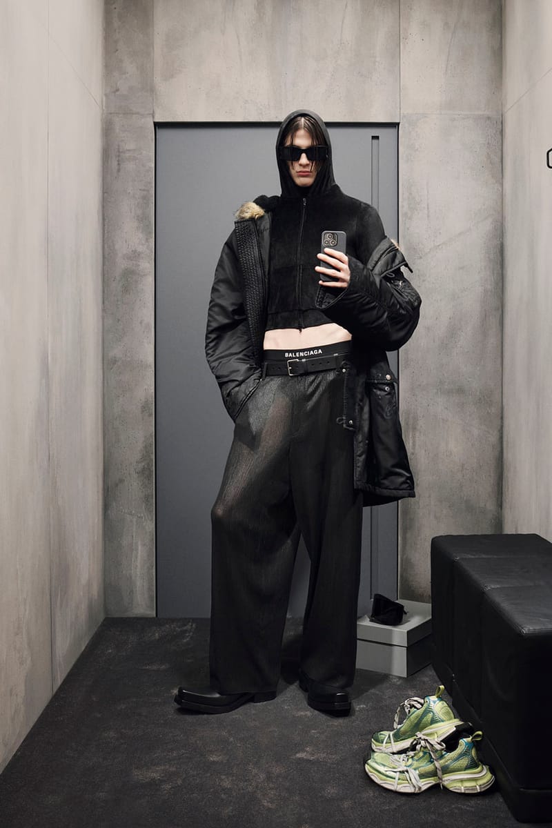 Balenciaga Fall 2023 lăng xê tông màu đen, kiểu dáng phóng khoáng - 8