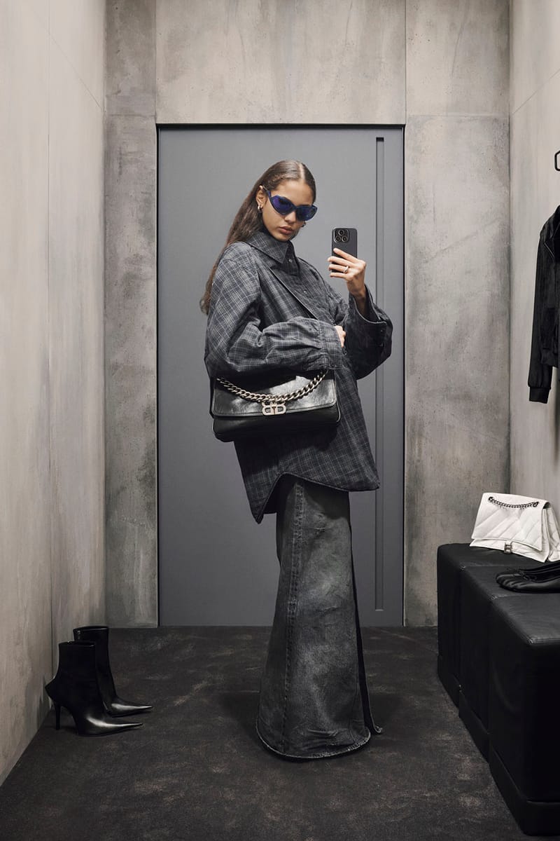 Balenciaga Fall 2023 lăng xê tông màu đen, kiểu dáng phóng khoáng - 13