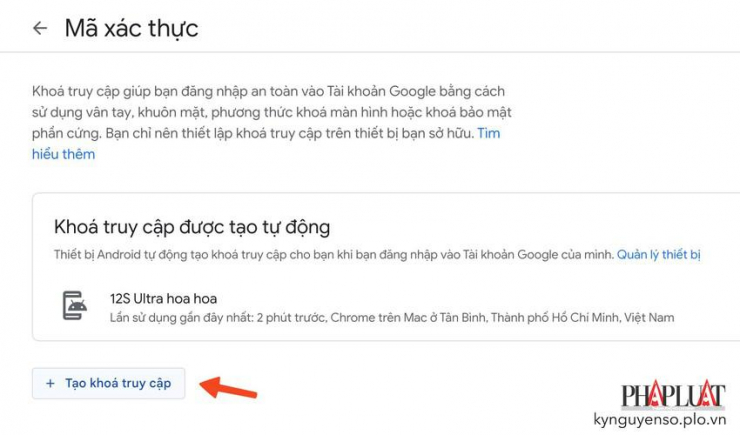 Google ra mắt Passkeys cho phép đăng nhập bằng vân tay, khuôn mặt - 1