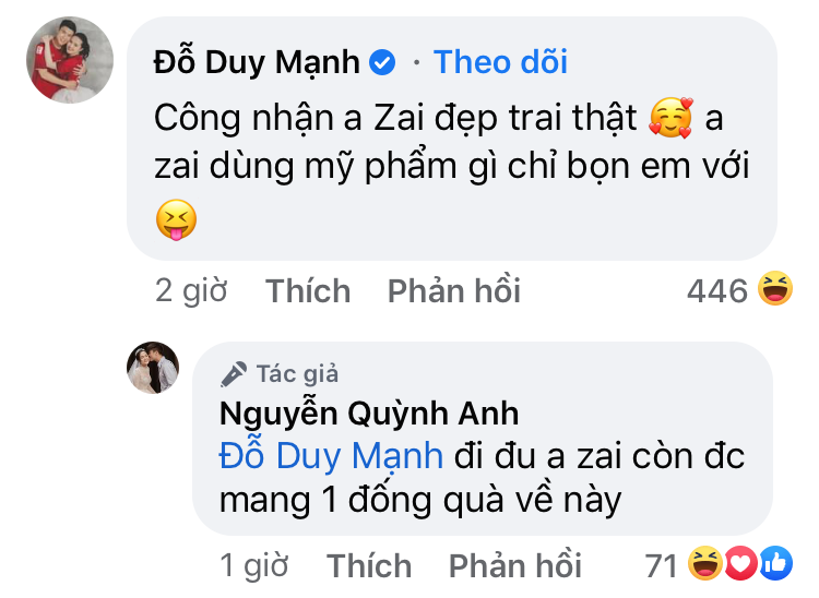 Duy Mạnh sau đó phải thừa nhận tài tử Hàn đẹp trai