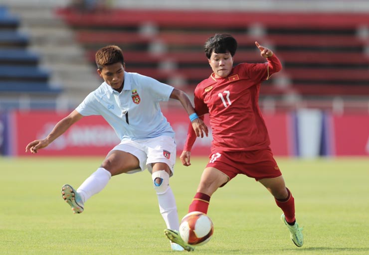 Kết quả bóng đá nữ Việt Nam - Myanmar: Siêu phẩm Thùy Trang phút 89, xây chắc ngôi đầu (SEA Games) - 1