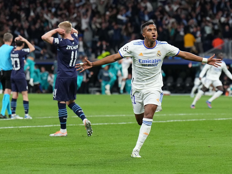 Rodrygo chính là người ghi cú đúp giúp Real ngược dòng loại Man City ở bán kết Cúp C1 mùa trước