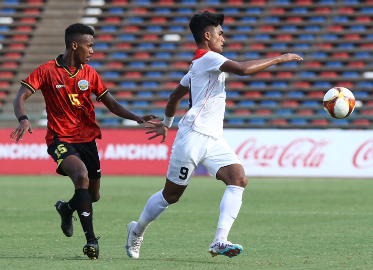 U22 Timor Leste khiến U22 Indonesia gặp không ít khó khăn