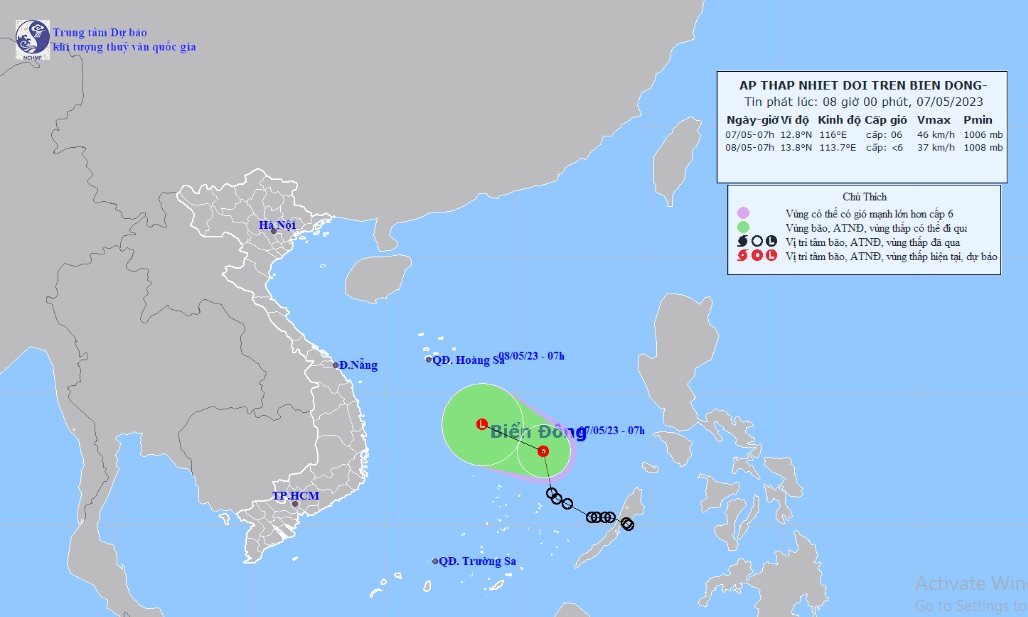 Áp thấp nhiệt đới đầu tiên trên Biển Đông năm 2023 có ảnh hưởng đến Việt Nam? - 1