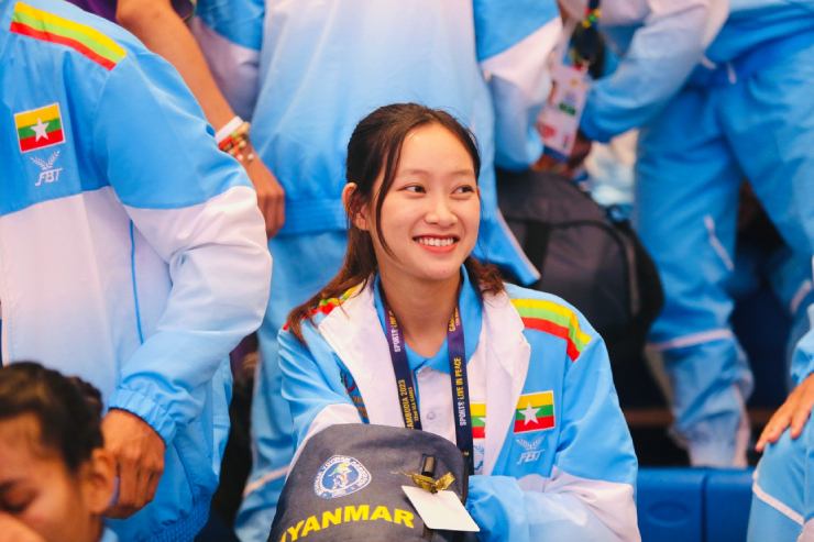 Người đẹp Myanmar và VĐV Việt Nam đều thua Campuchia ở môn vovinam - 1