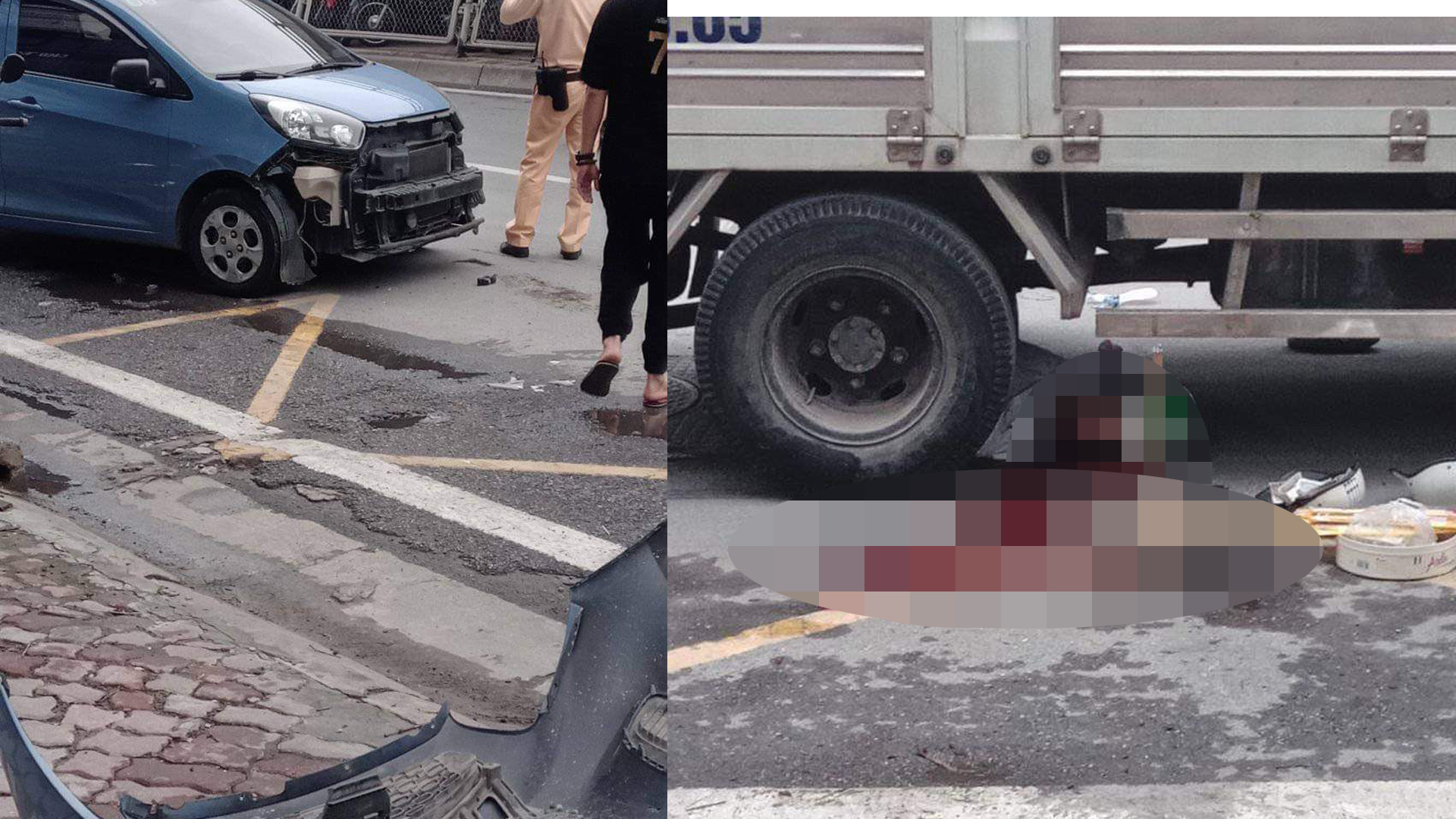 Hà Nội: Va chạm với ô tô do nữ tài xế cầm lái, 1 người tử vong - 1