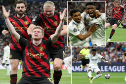 Đỉnh cao Real đấu Man City bán kết Cúp C1: De Bruyne, Vinicius lu mờ Haaland