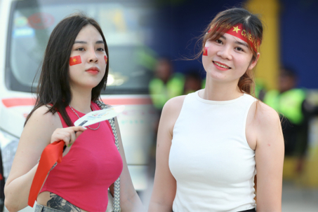 Dàn fan nữ U22 Việt Nam - Thái Lan khoe sắc ở trận đại chiến SEA Games