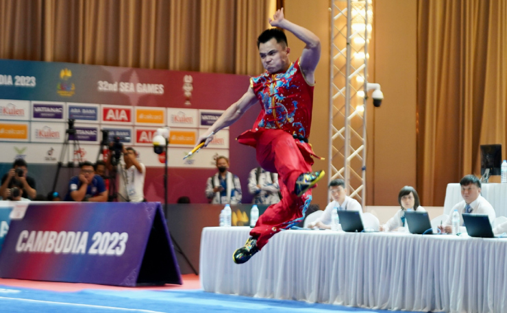 Nông Văn Hữu nói về bí kíp vượt VĐV Thái Lan, vỡ òa HCV Wushu SEA Games - 2