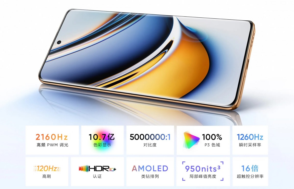 Màn hình xịn sò của&nbsp;Realme 11 Pro.